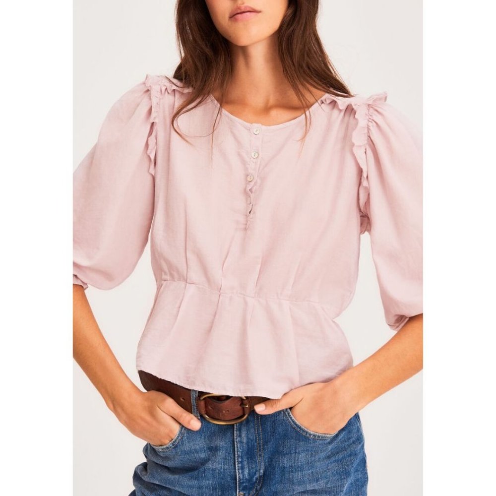 Ba&sh Tamara Chemise Ecru Size 3/ US 10